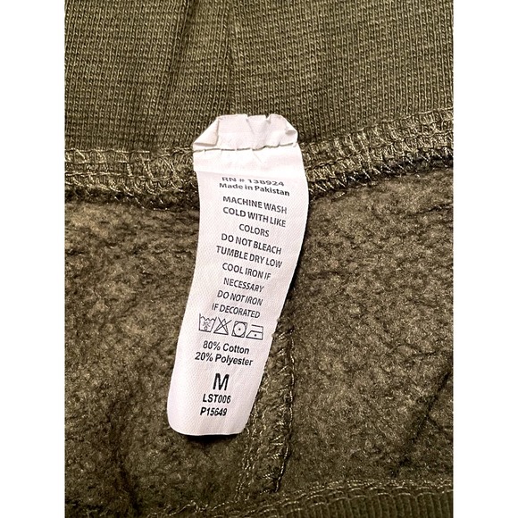 BABES Set Olive Green Comfy Sweatsuit Lounge Jogger + Hoodie Size M - Picture 7 of 9